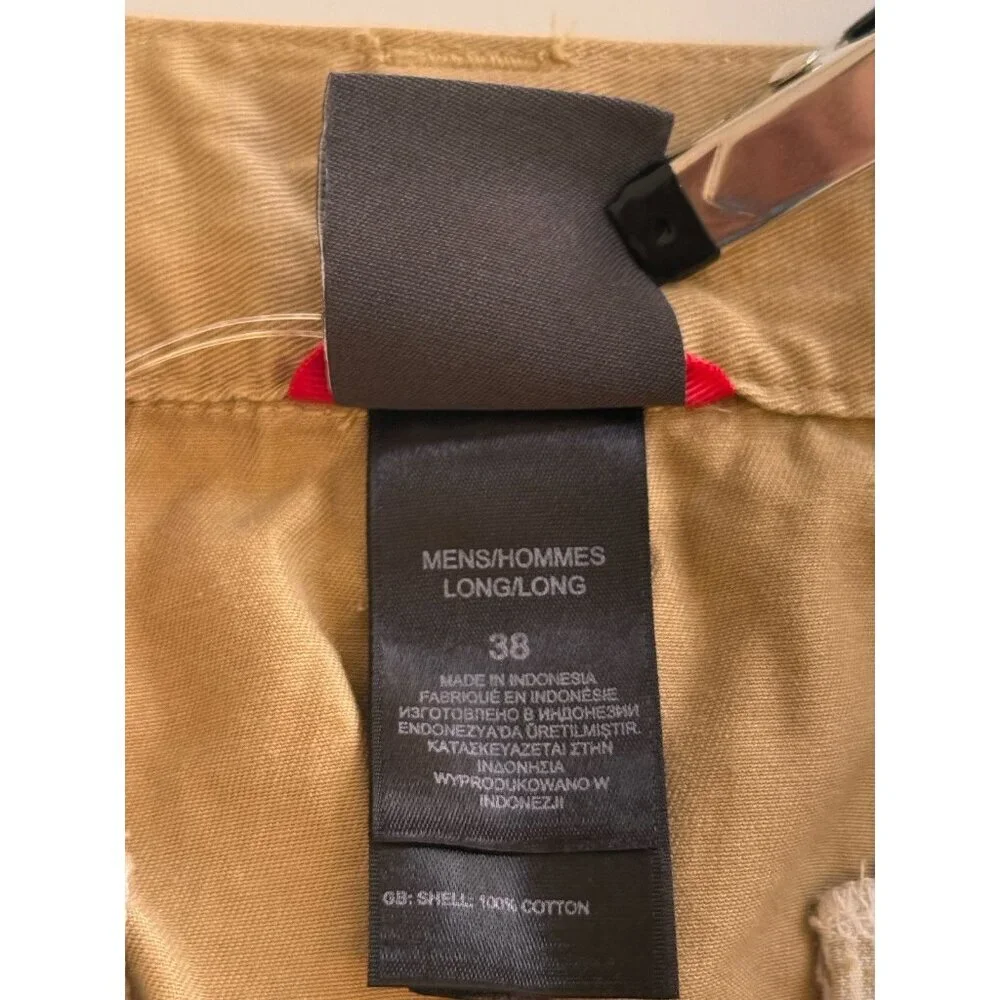 North Face Men’s Khaki Cotton Shorts 38 Hiking Tan Gorpcore NWOT